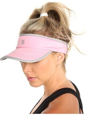 〽️Women''s Pink Sweat‑Wicking Visor for Running, Pickleball, Tennis & Golf